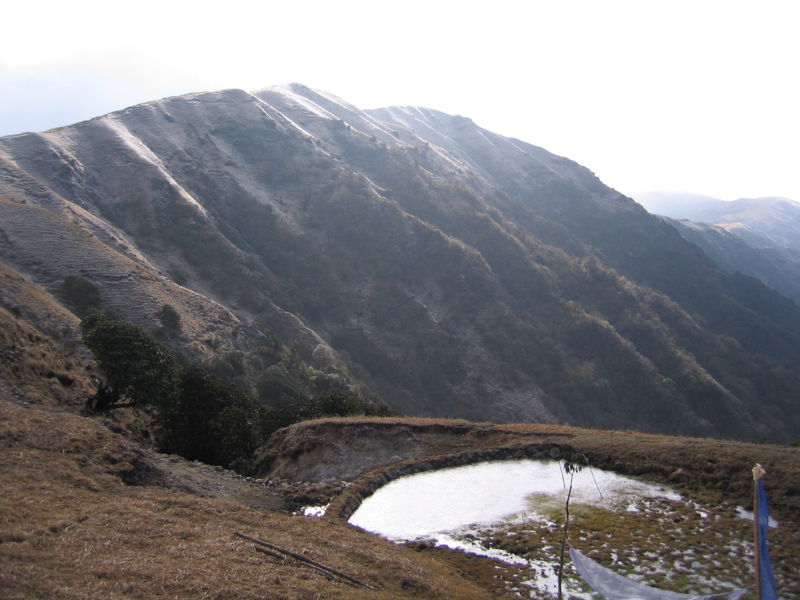 A natural spring forms part of a Buddhist shrine