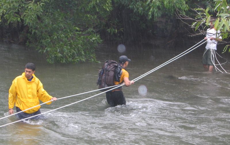 Crossing a river