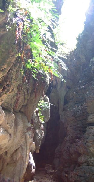 Baratang - Eingang zur Kalksteinhoehle