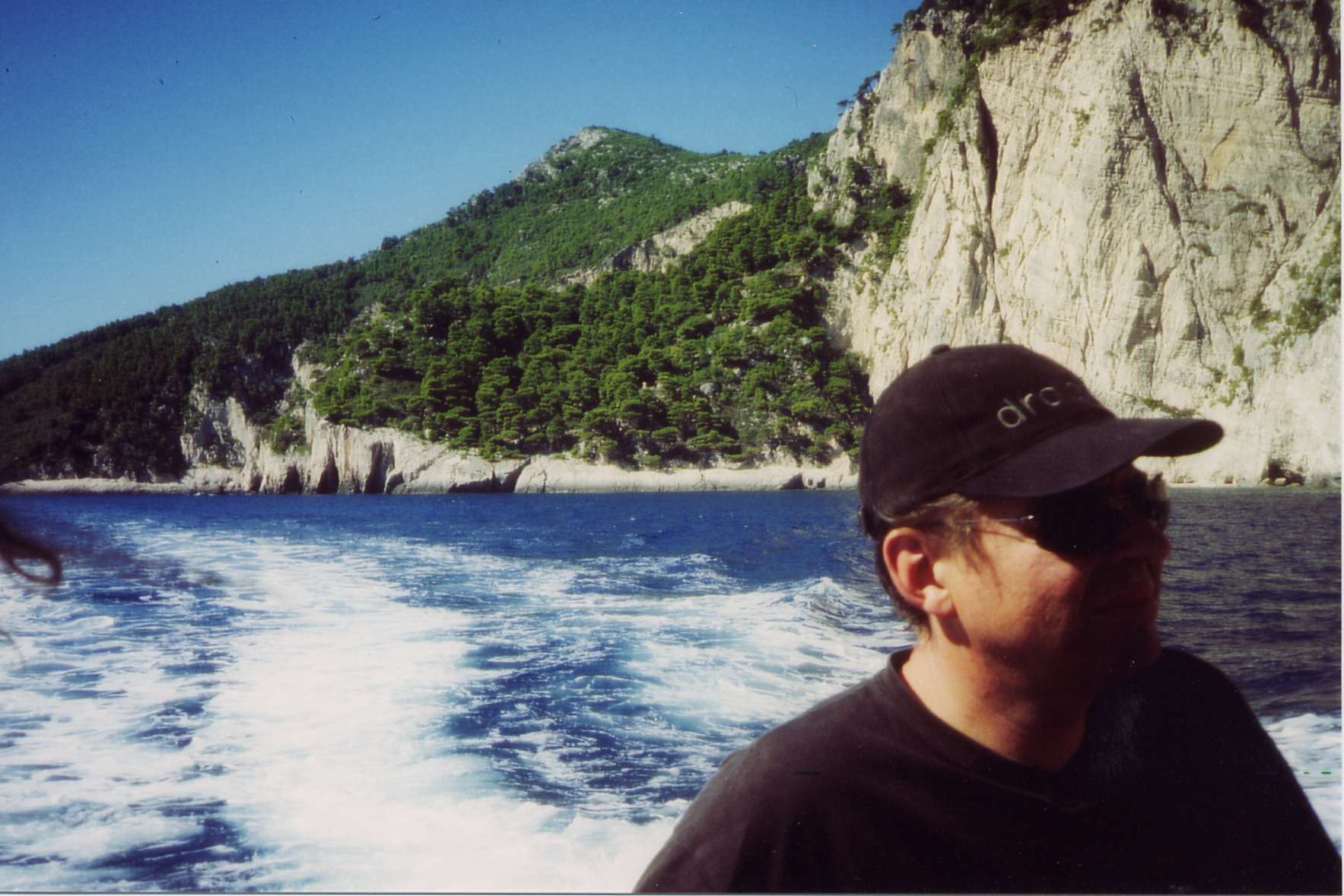 Joachim Teske, 'der Grieche', bei der R�ckfahrt vom Tauchen